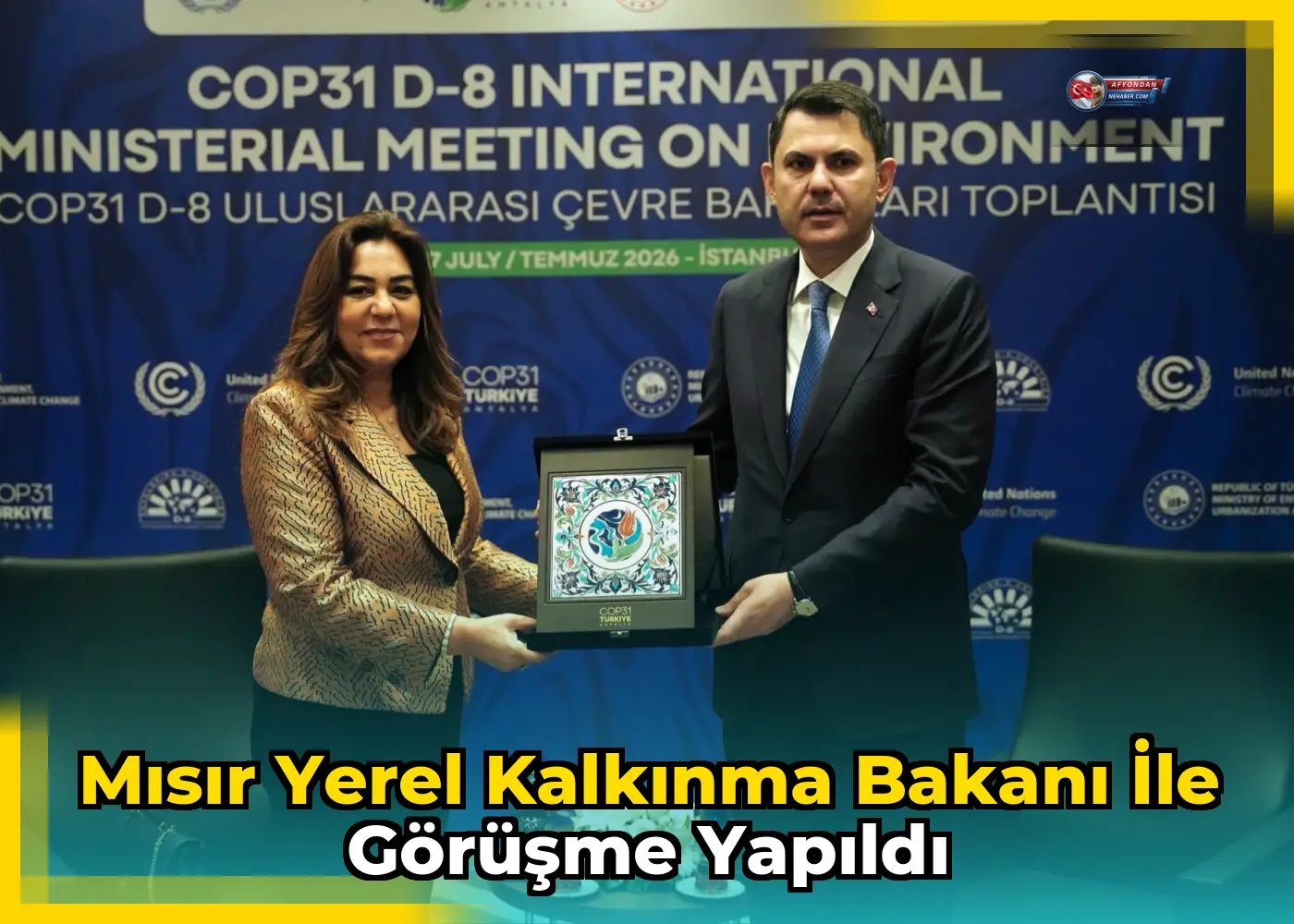 Mısır Yerel Kalkınma Bakanı ile görüşme yapıldı