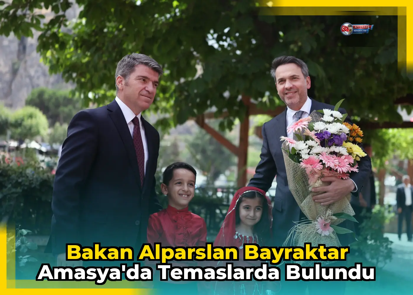 Bakan Alparslan Bayraktar Amasya'da temaslarda bulundu