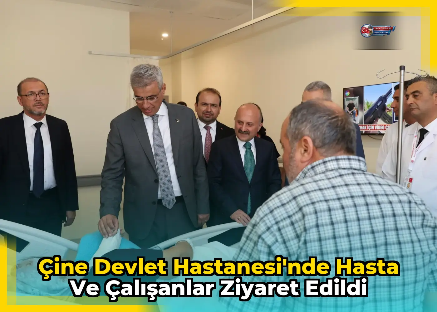 Çine Devlet Hastanesi'nde hasta ve çalışanlar ziyaret edildi
