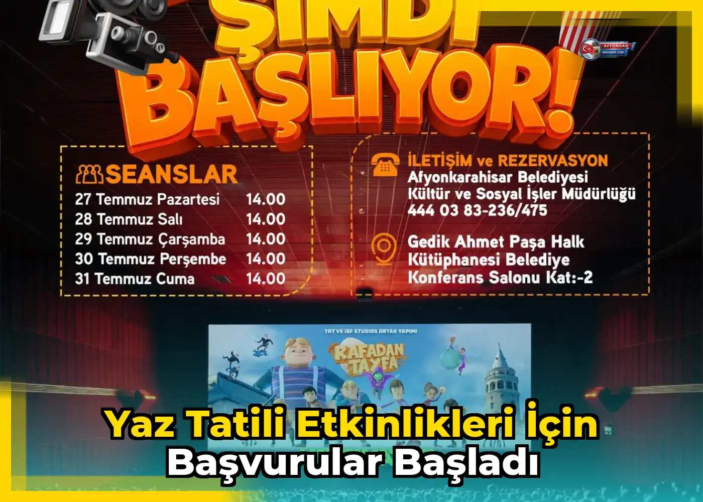 Yaz tatili etkinlikleri için başvurular başladı