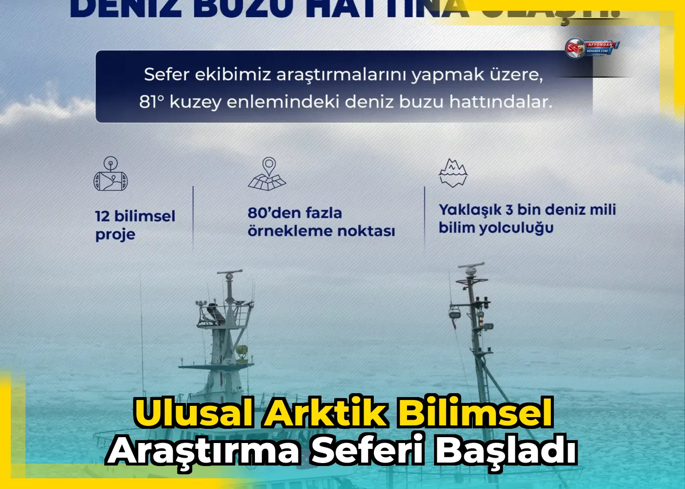 Ulusal Arktik Bilimsel Araştırma Seferi başladı