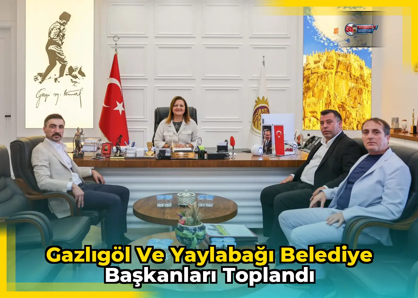 Gazlıgöl ve Yaylabağı Belediye Başkanları Toplandı
