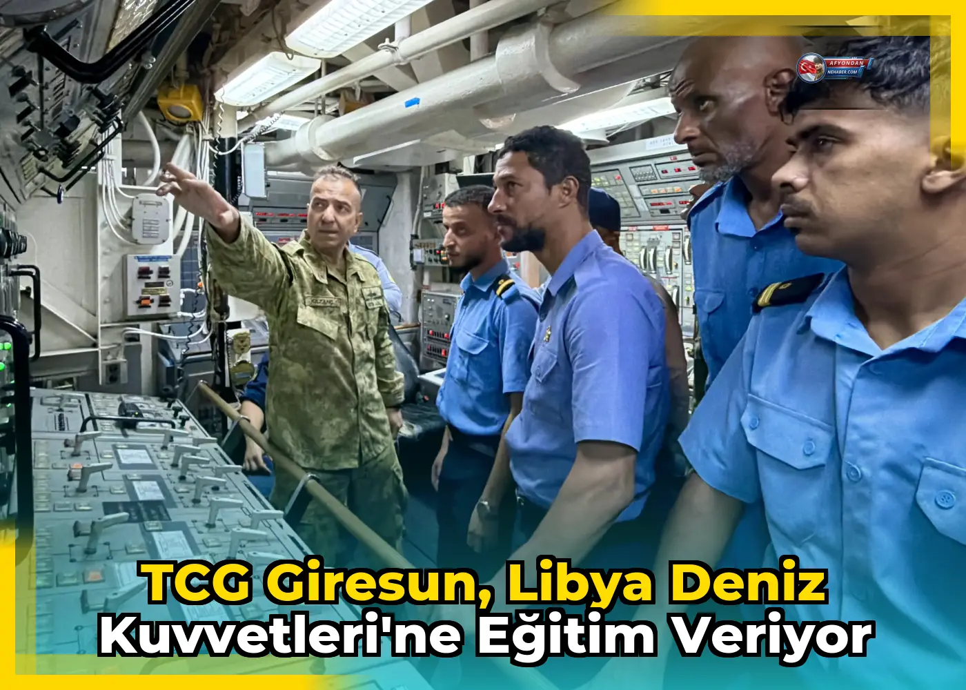 TCG Giresun, Libya Deniz Kuvvetleri'ne eğitim veriyor