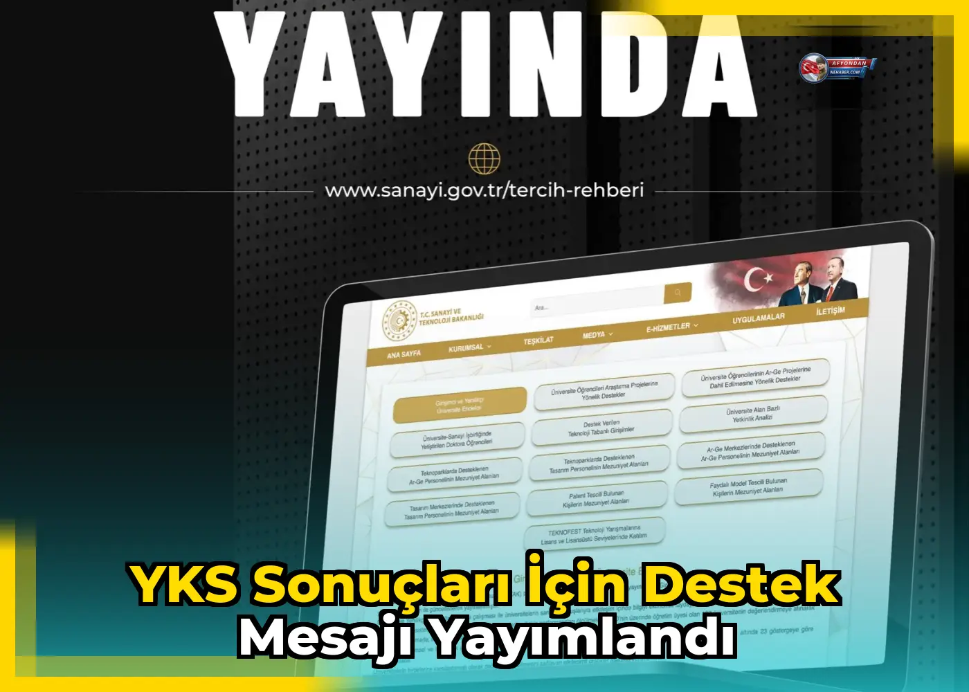YKS sonuçları için destek mesajı yayımlandı