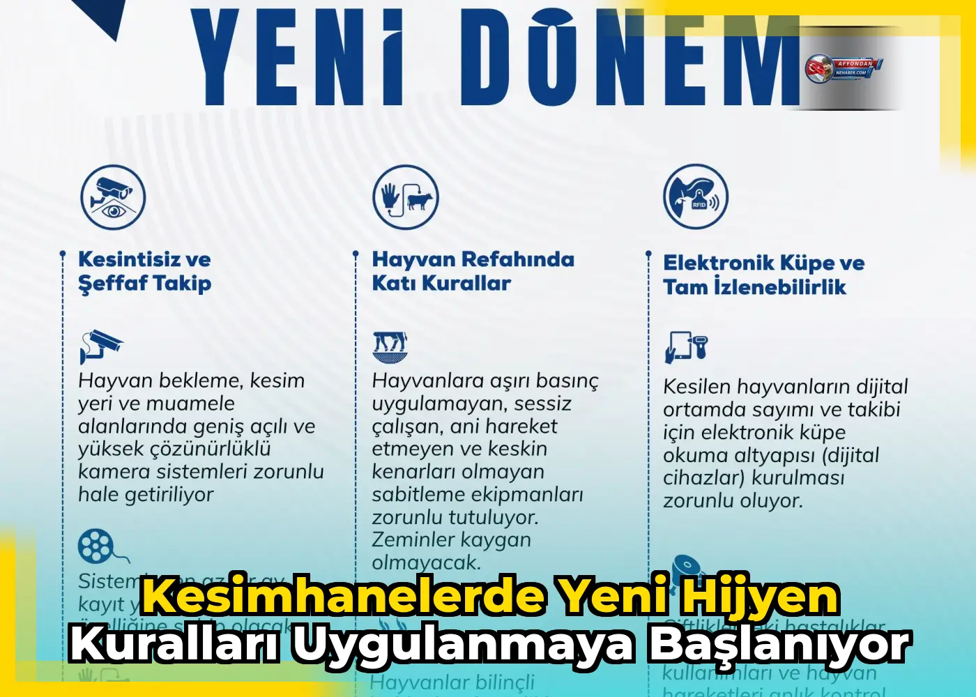 Kesimhanelerde yeni hijyen kuralları uygulanmaya başlanıyor