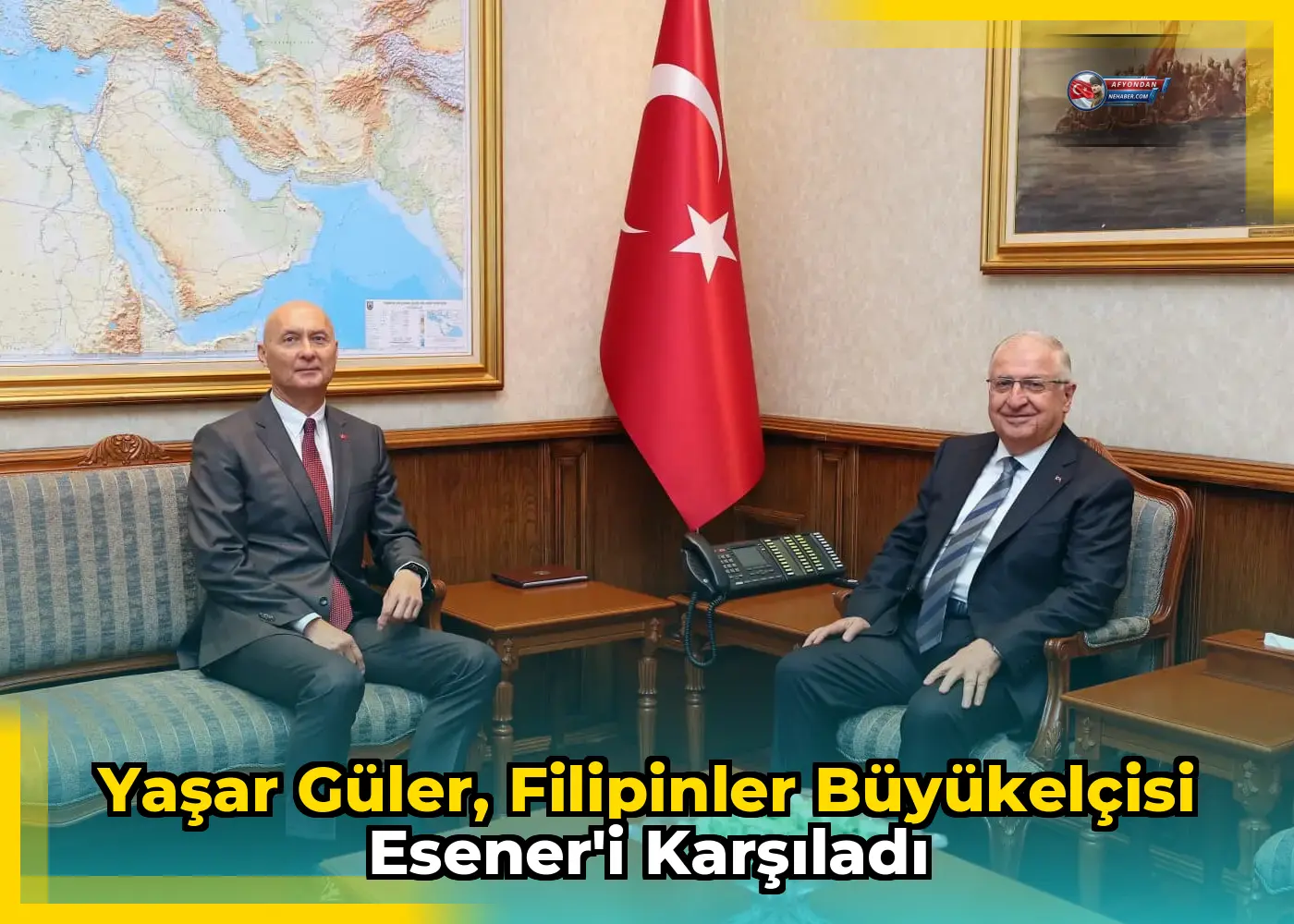 Yaşar Güler, Filipinler Büyükelçisi Esener'i karşıladı