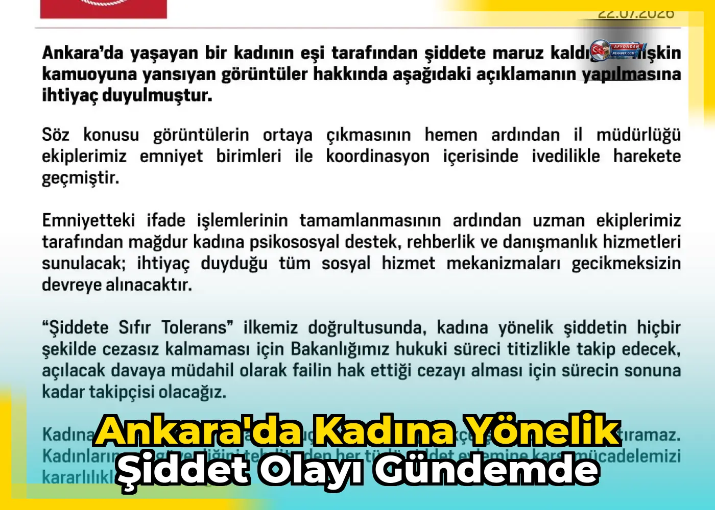 Ankara'da kadına yönelik şiddet olayı gündemde