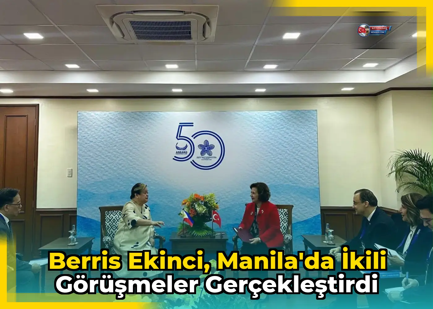 Berris Ekinci, Manila'da ikili görüşmeler gerçekleştirdi