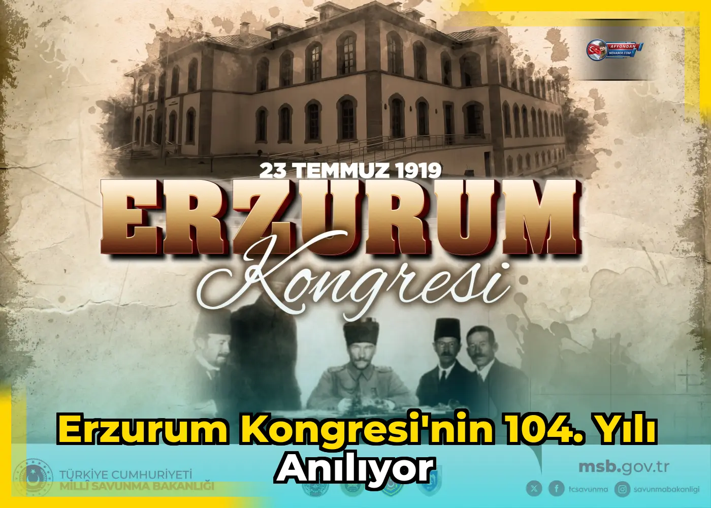 Erzurum Kongresi'nin 104. yılı anılıyor