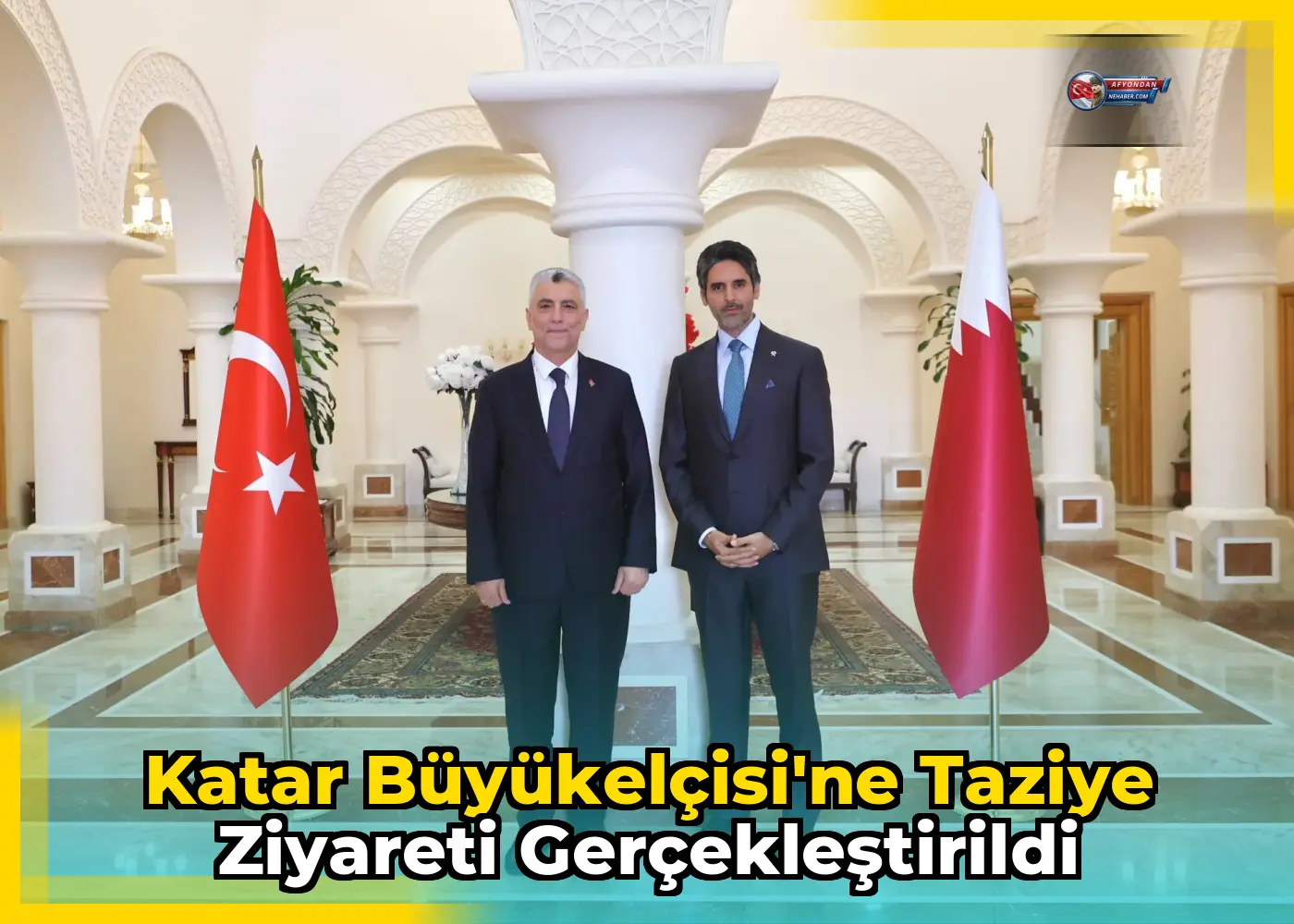Katar Büyükelçisi'ne taziye ziyareti gerçekleştirildi