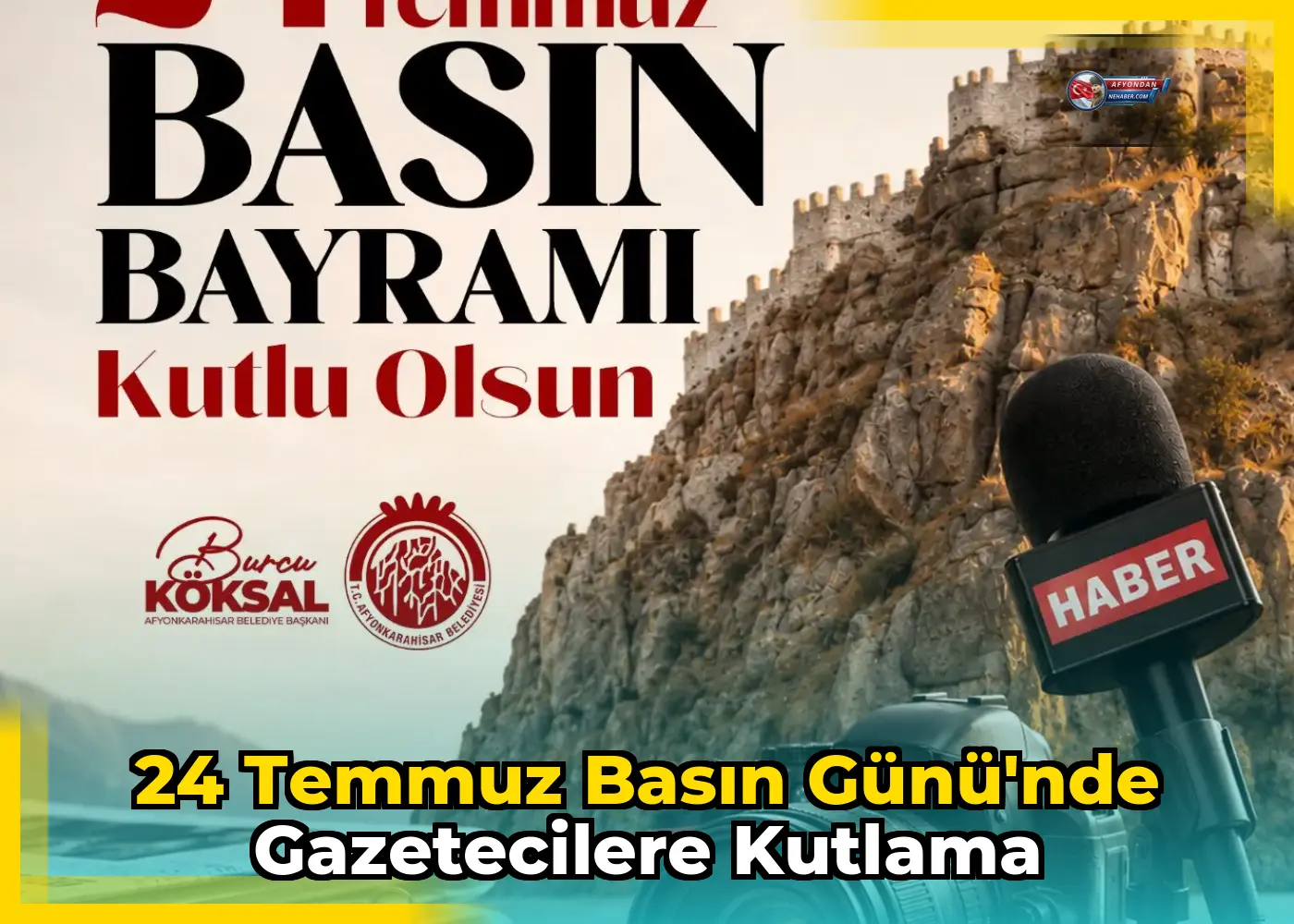 24 Temmuz Basın Günü'nde gazetecilere kutlama