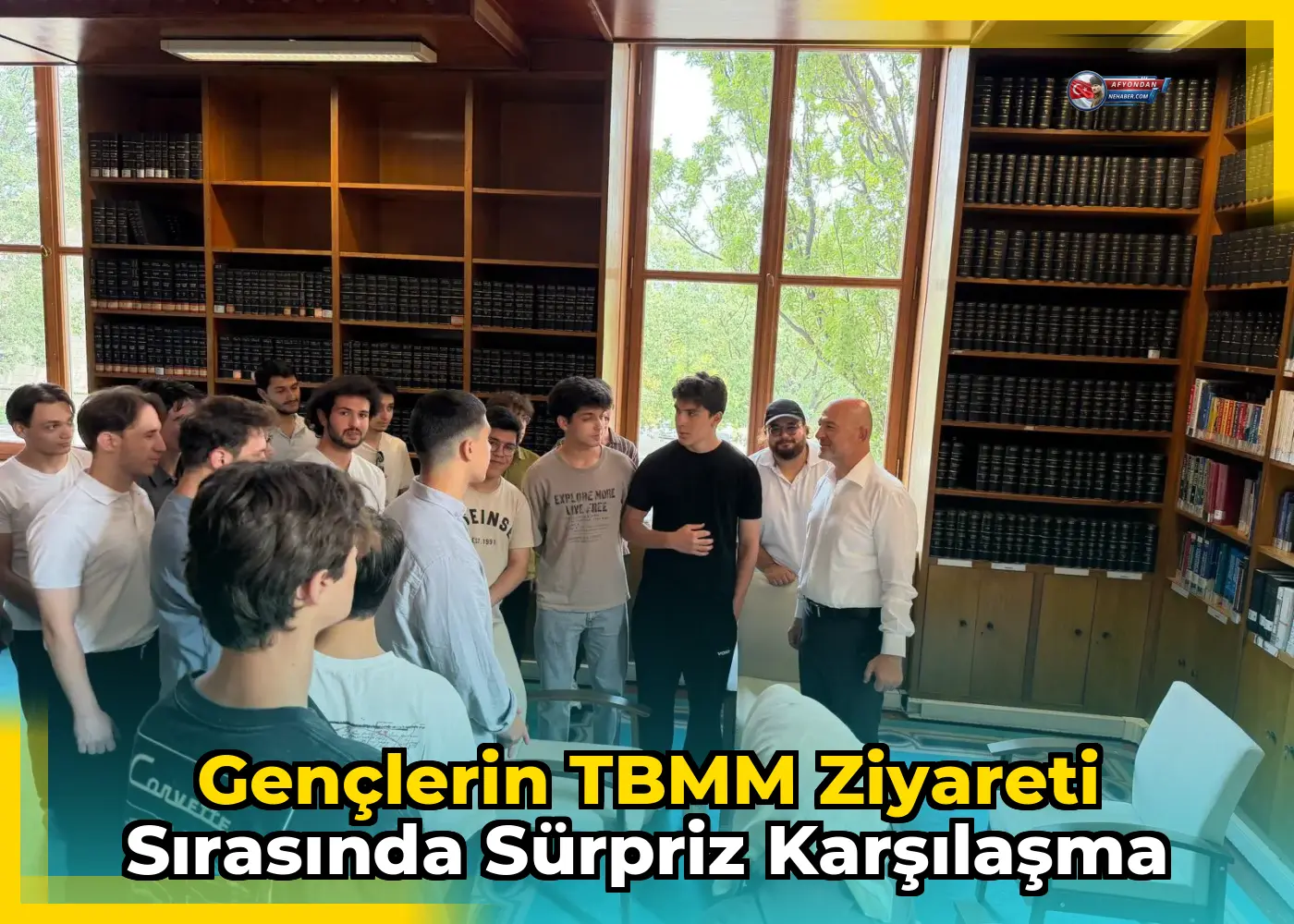 Gençlerin TBMM Ziyareti Sırasında Sürpriz Karşılaşma