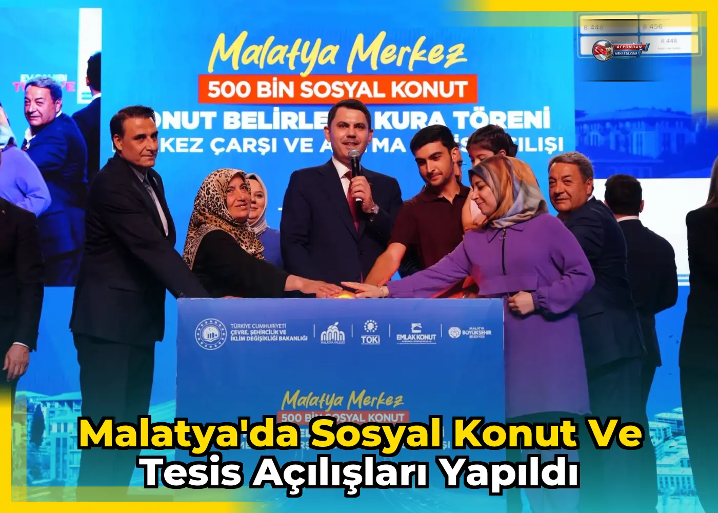 Malatya'da sosyal konut ve tesis açılışları yapıldı