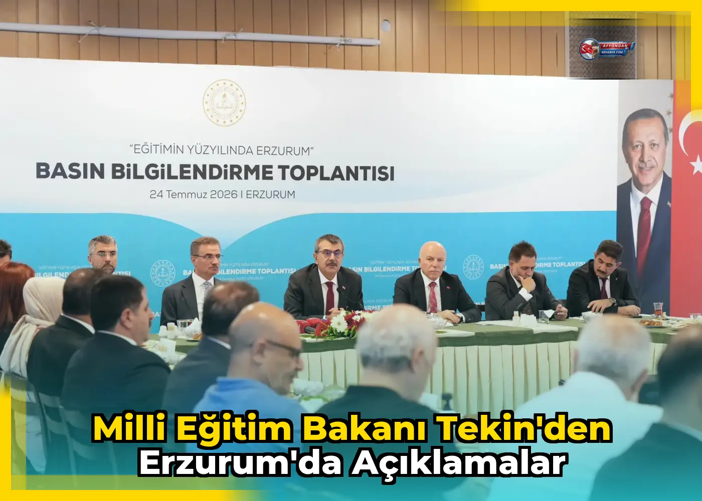 Milli Eğitim Bakanı Tekin'den Erzurum'da açıklamalar