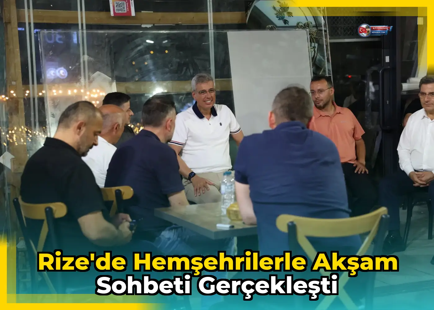 Rize'de Hemşehrilerle Akşam Sohbeti Gerçekleşti