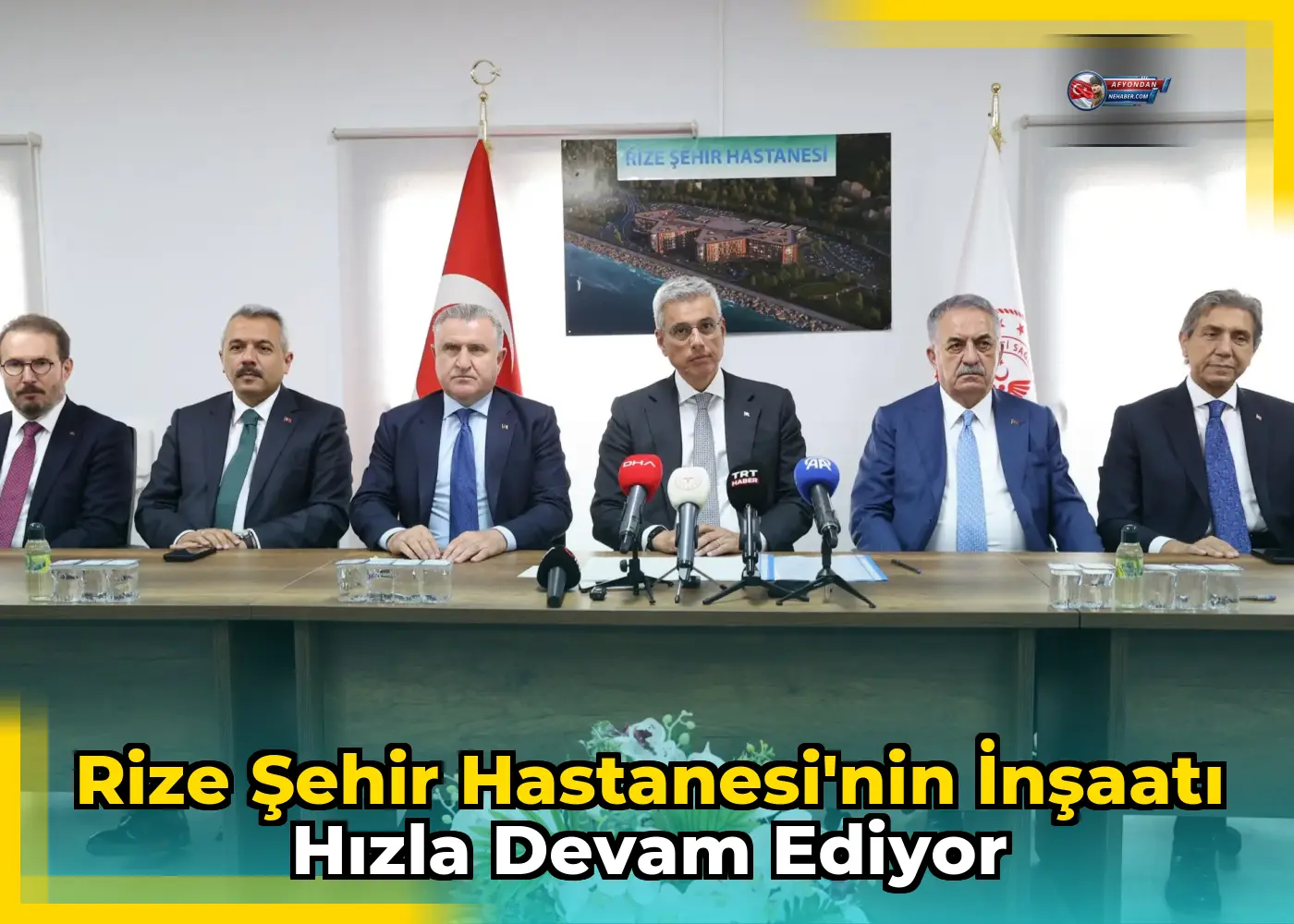 Rize Şehir Hastanesi'nin inşaatı hızla devam ediyor