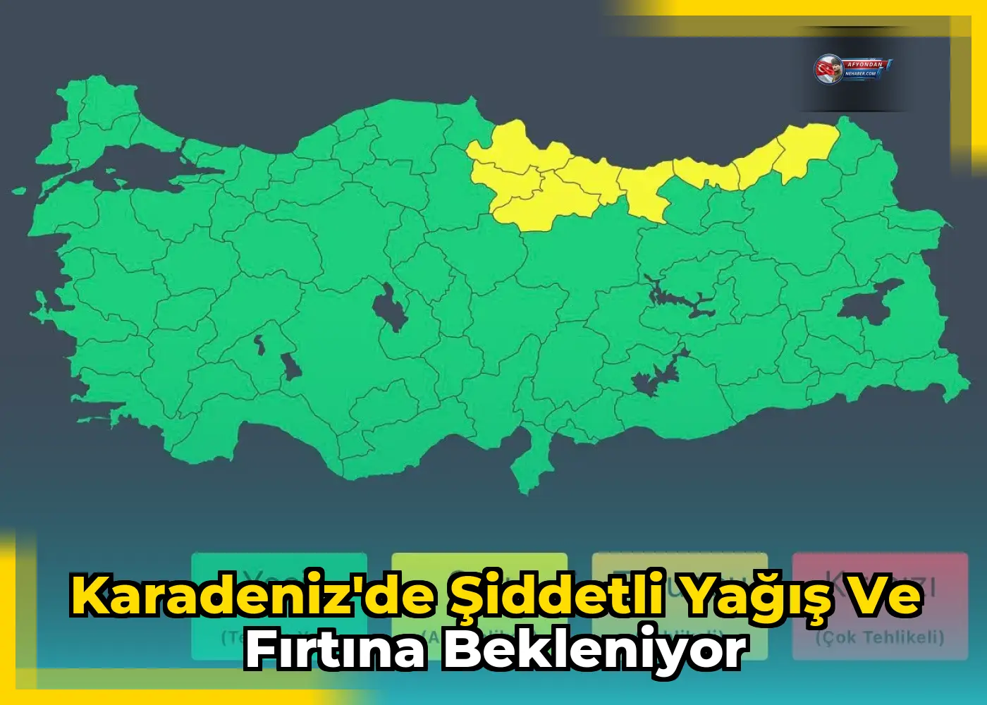 Karadeniz'de Şiddetli Yağış ve Fırtına Bekleniyor