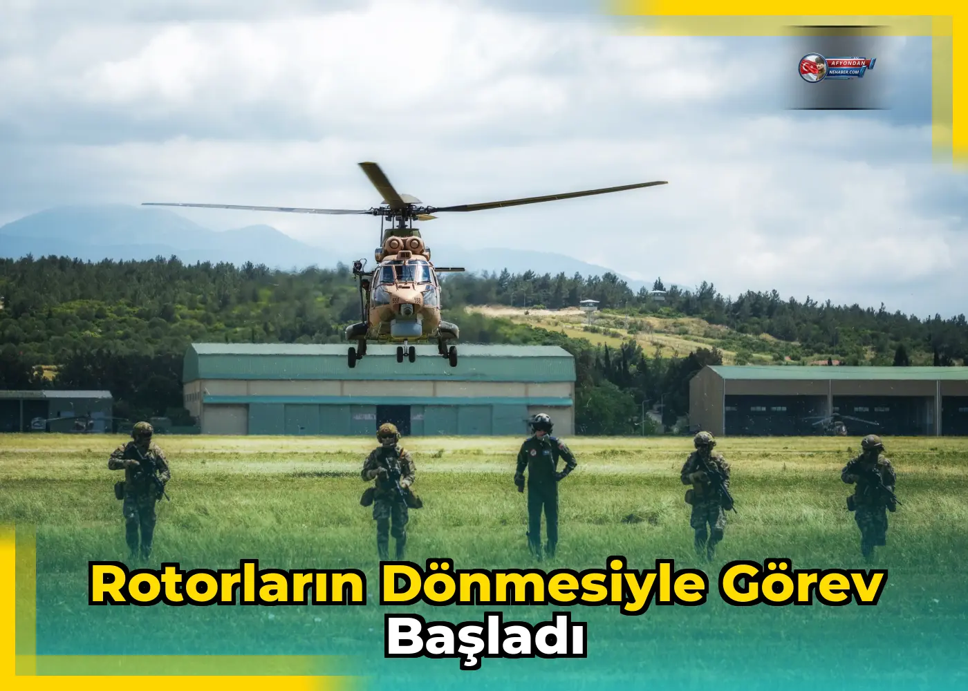 Rotorların dönmesiyle görev başladı