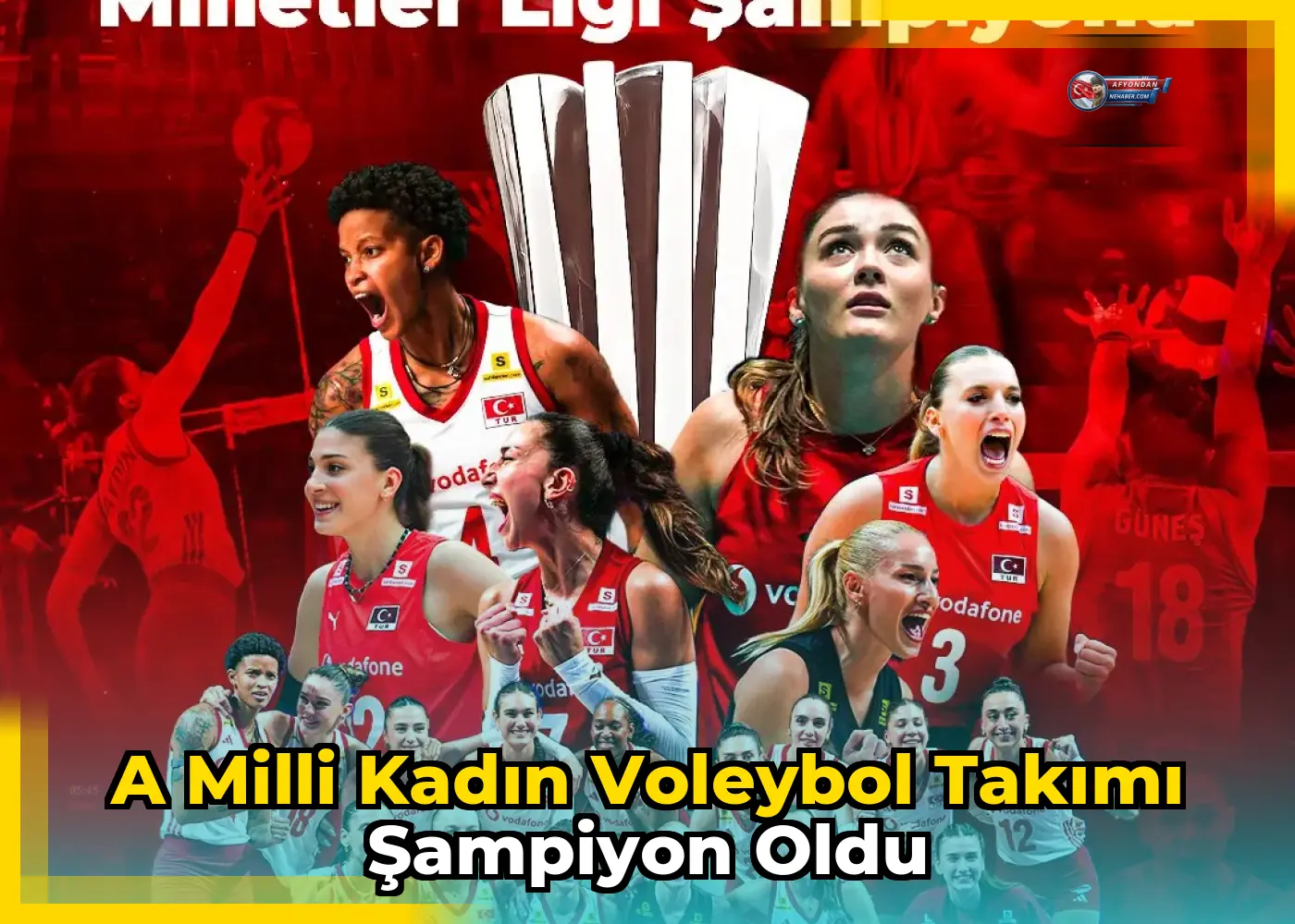 A Milli Kadın Voleybol Takımı şampiyon oldu