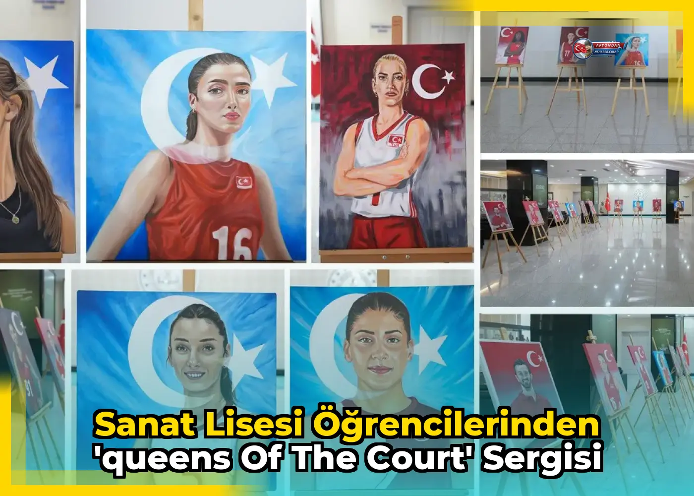 Sanat Lisesi Öğrencilerinden 'Queens of the Court' Sergisi