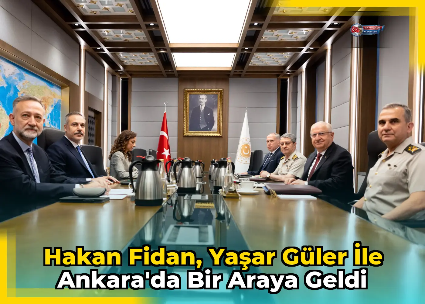 Hakan Fidan, Yaşar Güler ile Ankara'da bir araya geldi