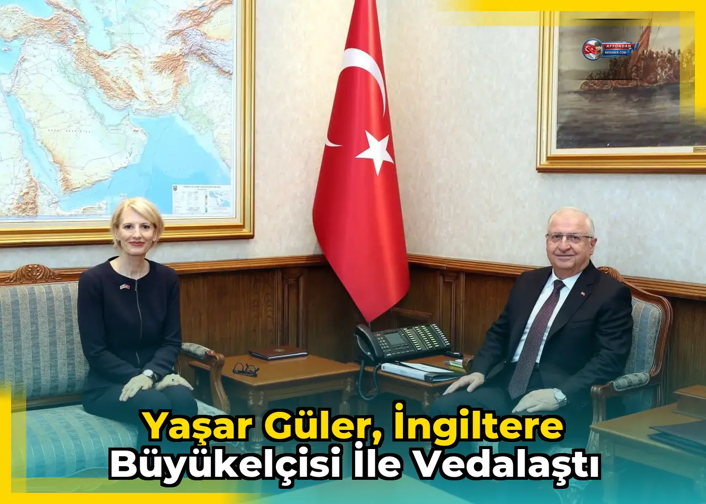 Yaşar Güler, İngiltere Büyükelçisi ile vedalaştı