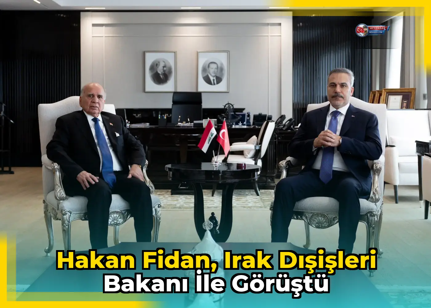 Hakan Fidan, Irak Dışişleri Bakanı ile görüştü