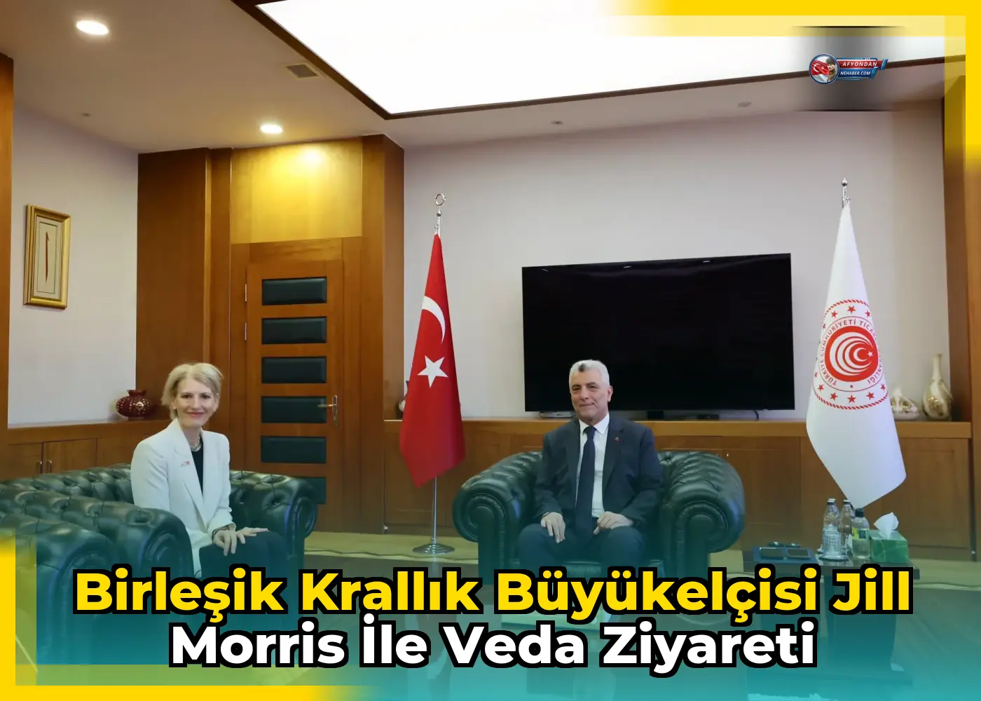Birleşik Krallık Büyükelçisi Jill Morris ile veda ziyareti