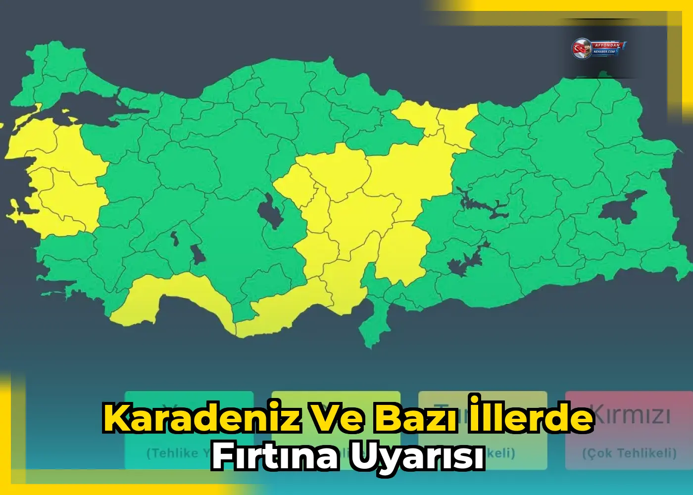Karadeniz ve bazı illerde fırtına uyarısı