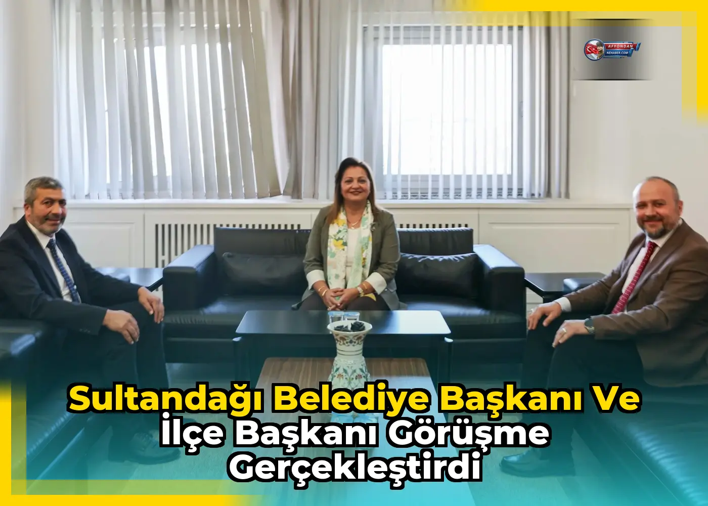 Sultandağı Belediye Başkanı ve İlçe Başkanı görüşme gerçekleştirdi