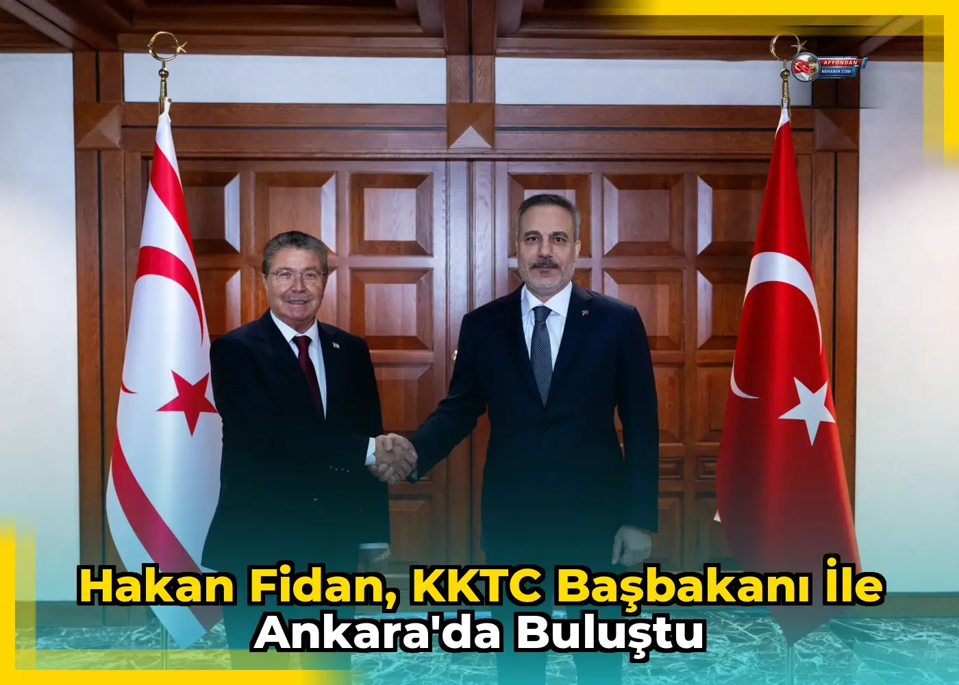 Hakan Fidan, KKTC Başbakanı ile Ankara'da buluştu