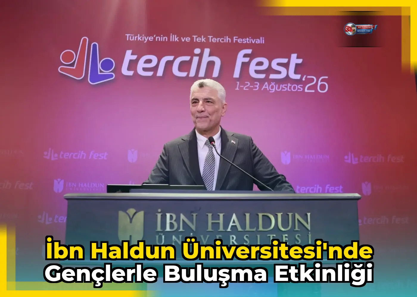 İbn Haldun Üniversitesi'nde gençlerle buluşma etkinliği