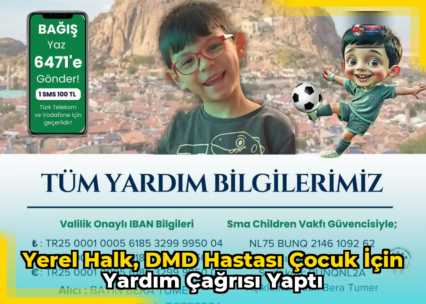 Yerel halk, DMD hastası çocuk için yardım çağrısı yaptı