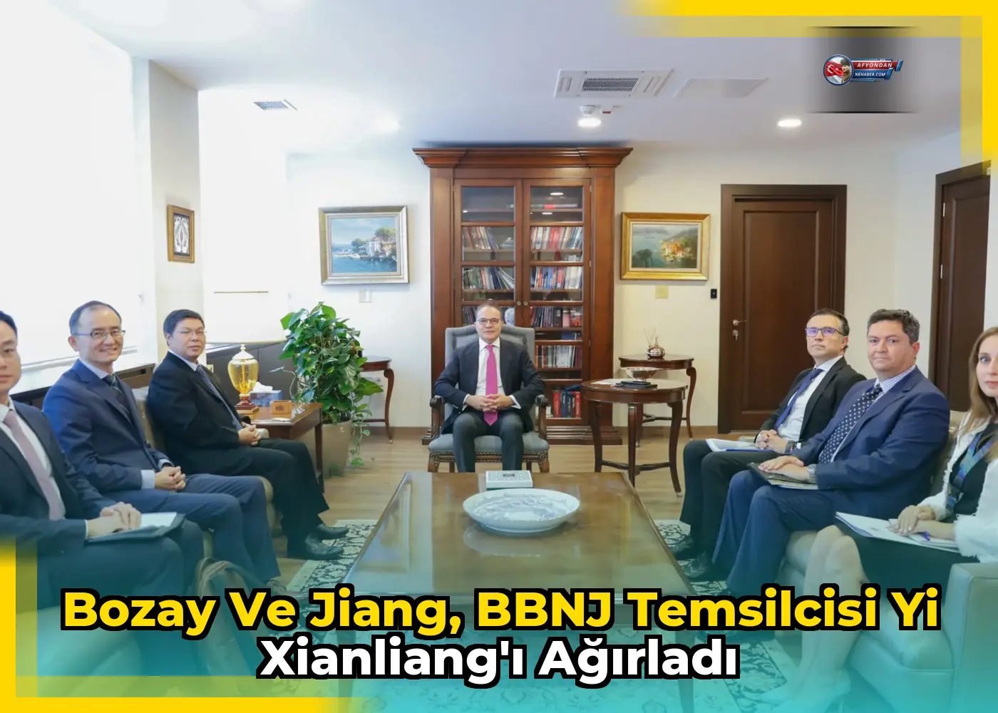 Bozay ve Jiang, BBNJ Temsilcisi Yi Xianliang'ı ağırladı