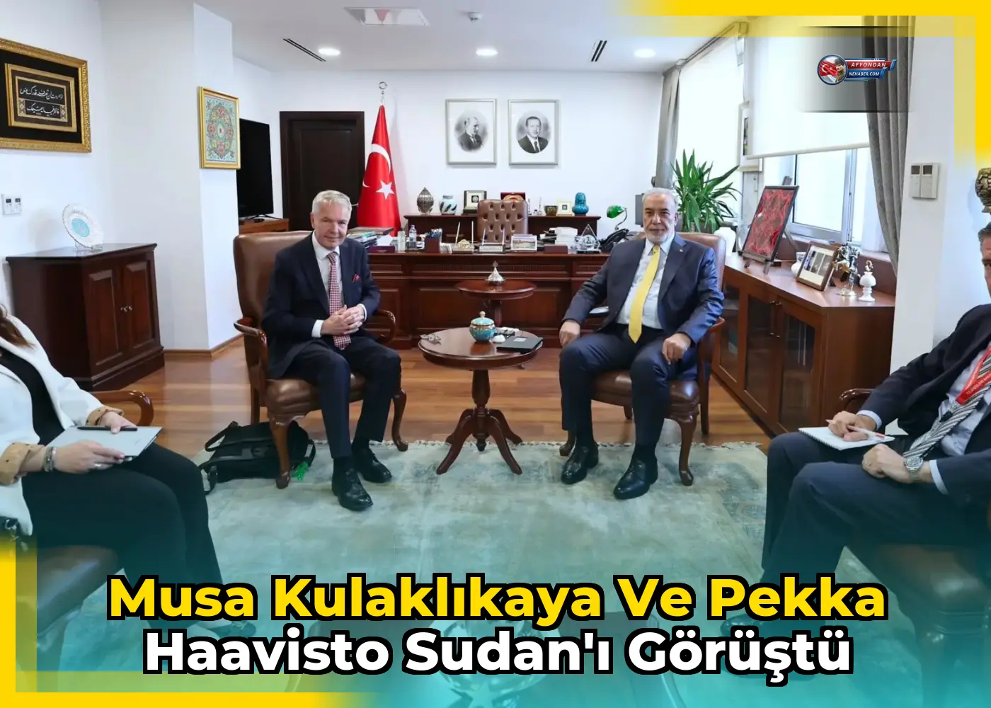 Musa Kulaklıkaya ve Pekka Haavisto Sudan'ı görüştü