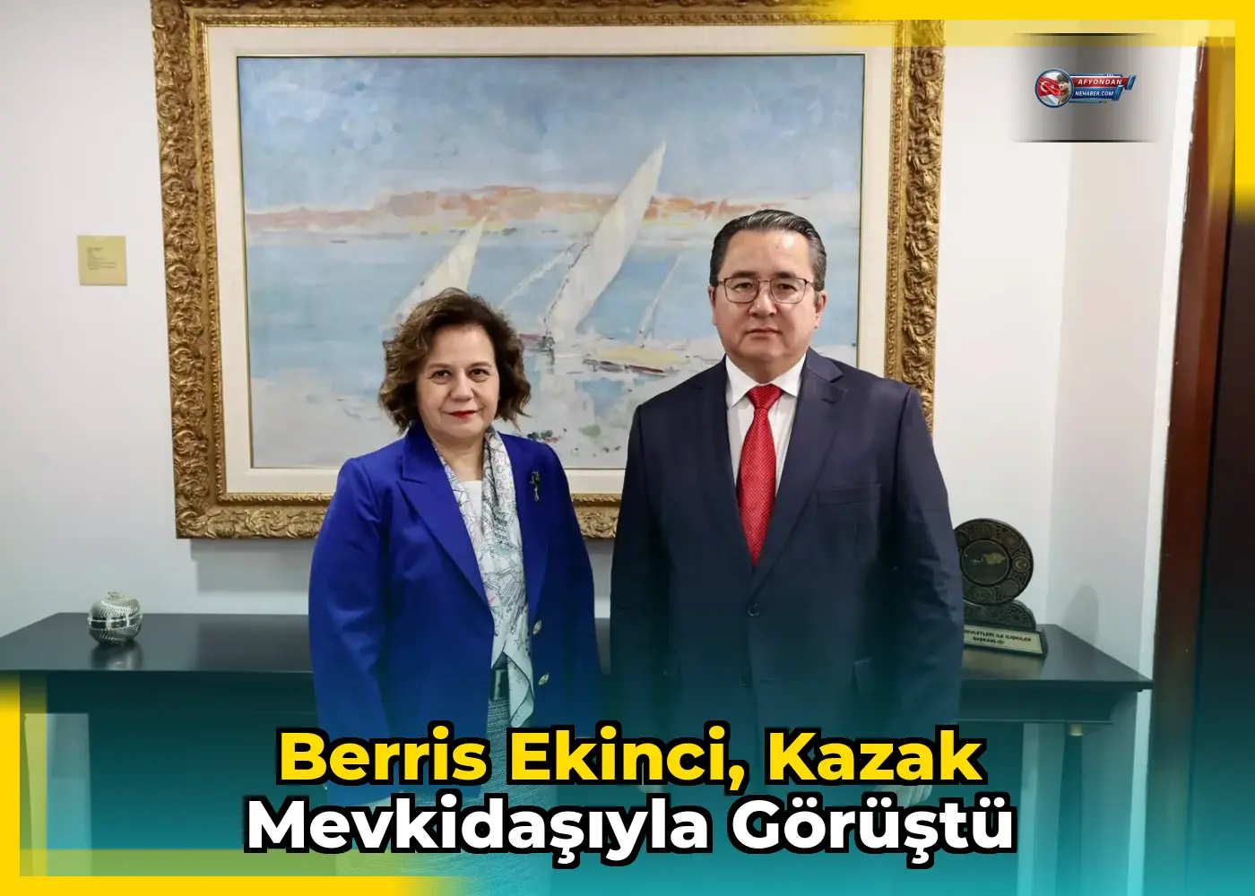 Berris Ekinci, Kazak mevkidaşıyla görüştü