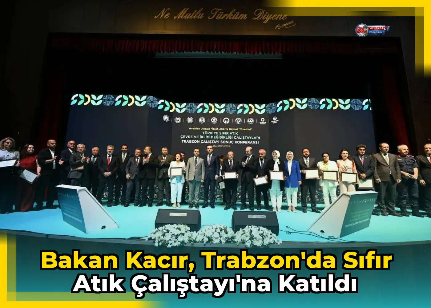 Bakan Kacır, Trabzon'da Sıfır Atık Çalıştayı'na katıldı
