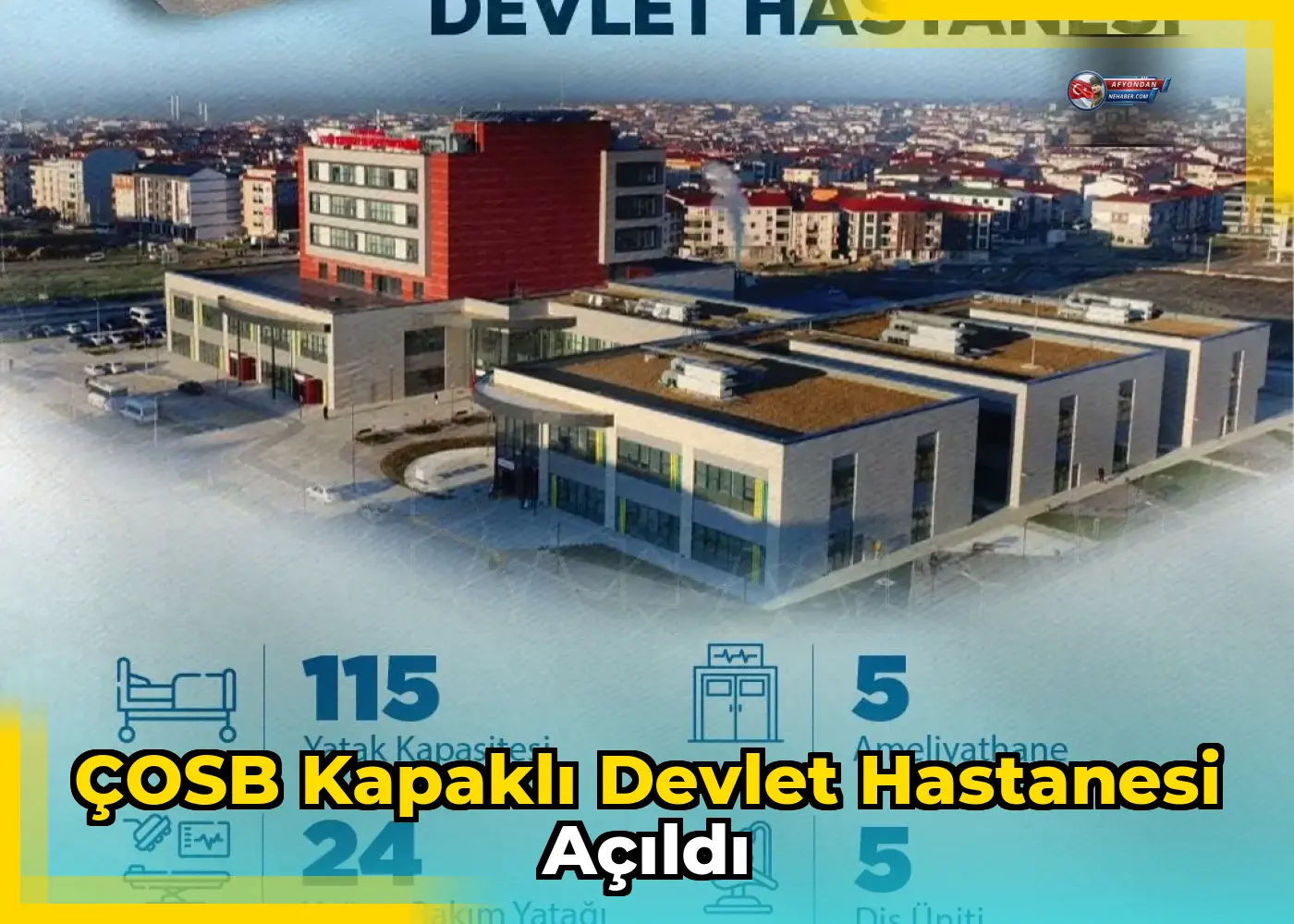 ÇOSB Kapaklı Devlet Hastanesi Açıldı