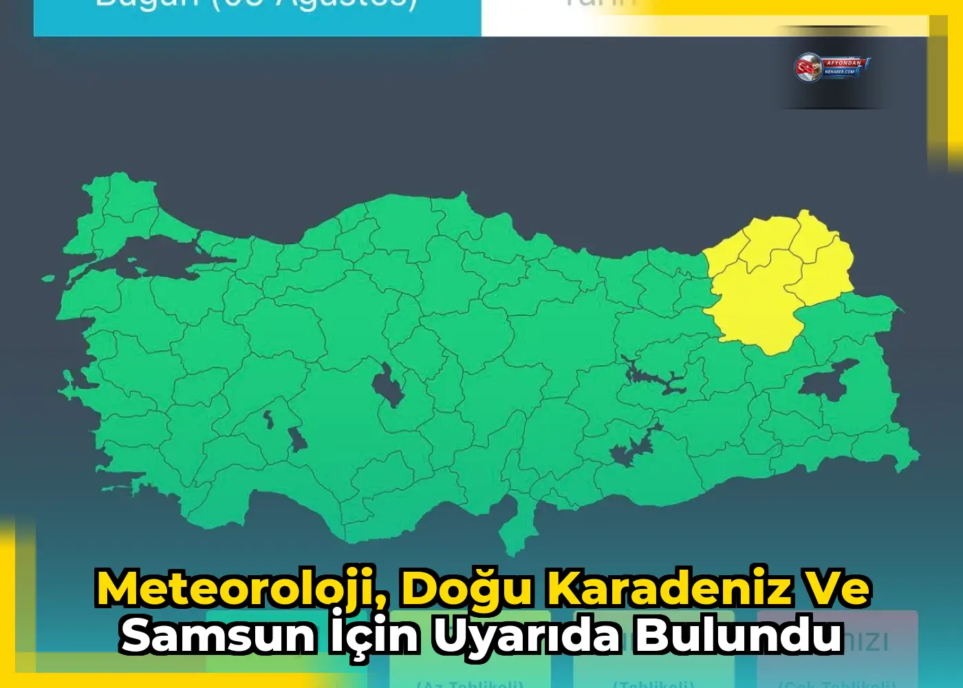 Meteoroloji, Doğu Karadeniz ve Samsun için uyarıda bulundu
