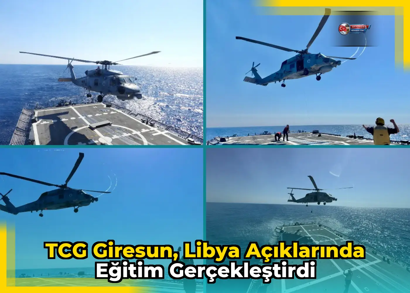 TCG Giresun, Libya açıklarında eğitim gerçekleştirdi