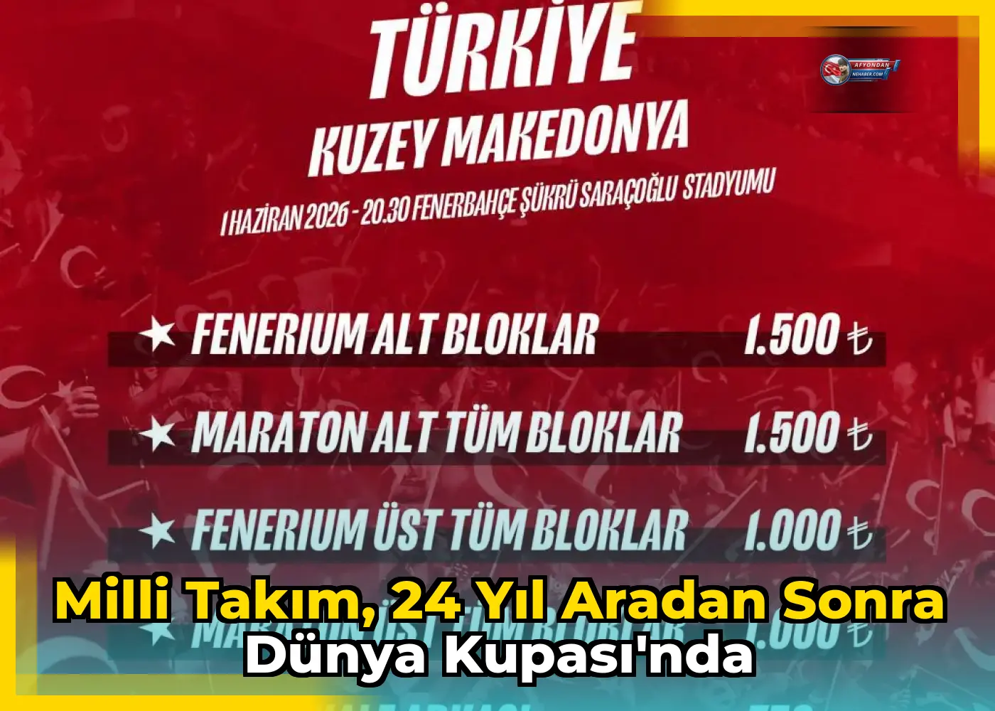Milli Takım, 24 yıl aradan sonra Dünya Kupası'nda