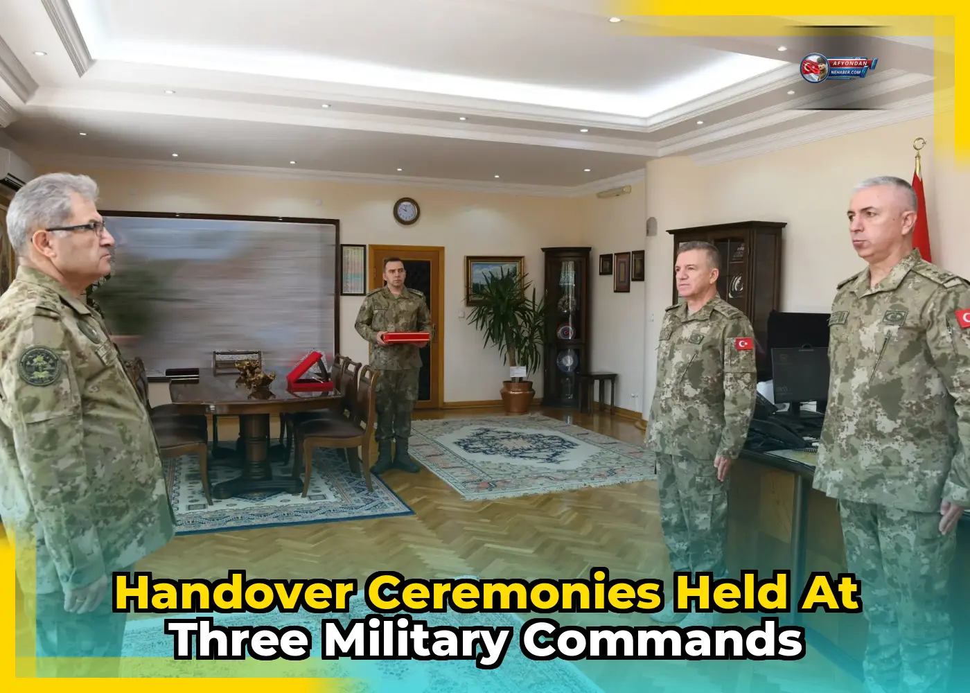 Handover ceremonies held at three military commands