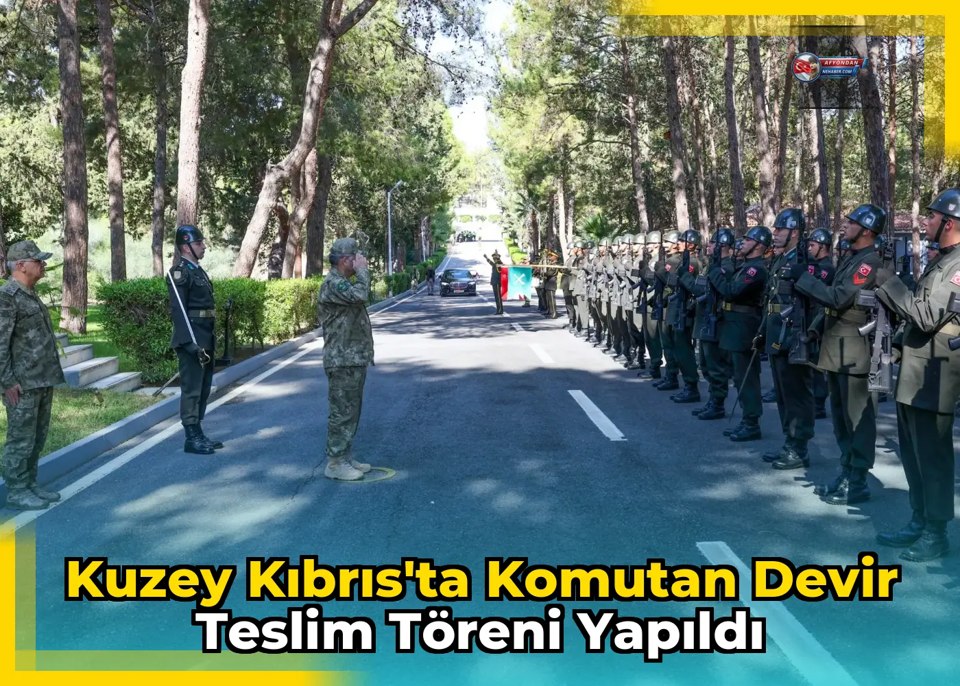 Kuzey Kıbrıs'ta Komutan Devir Teslim Töreni Yapıldı