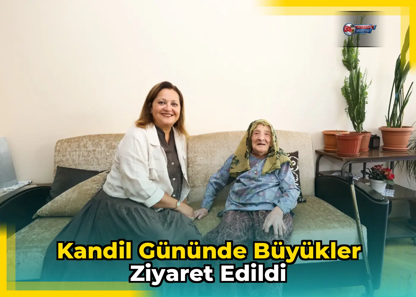 Kandil gününde büyükler ziyaret edildi