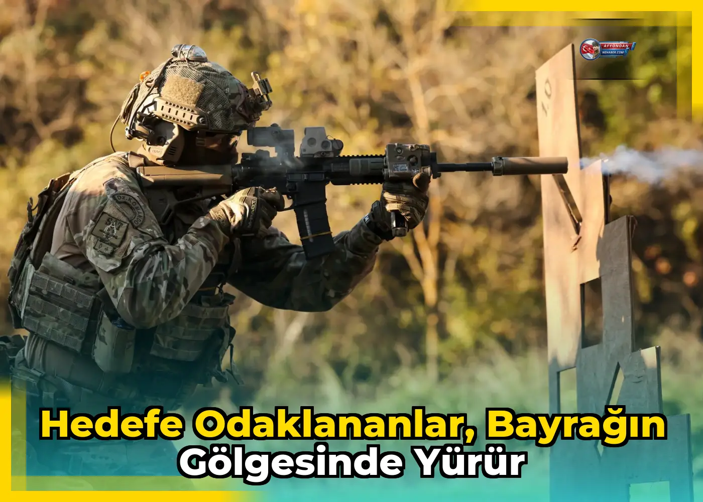 Hedefe odaklananlar, bayrağın gölgesinde yürür