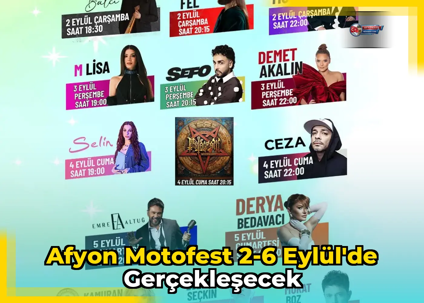 Afyon Motofest 2-6 Eylül'de gerçekleşecek
