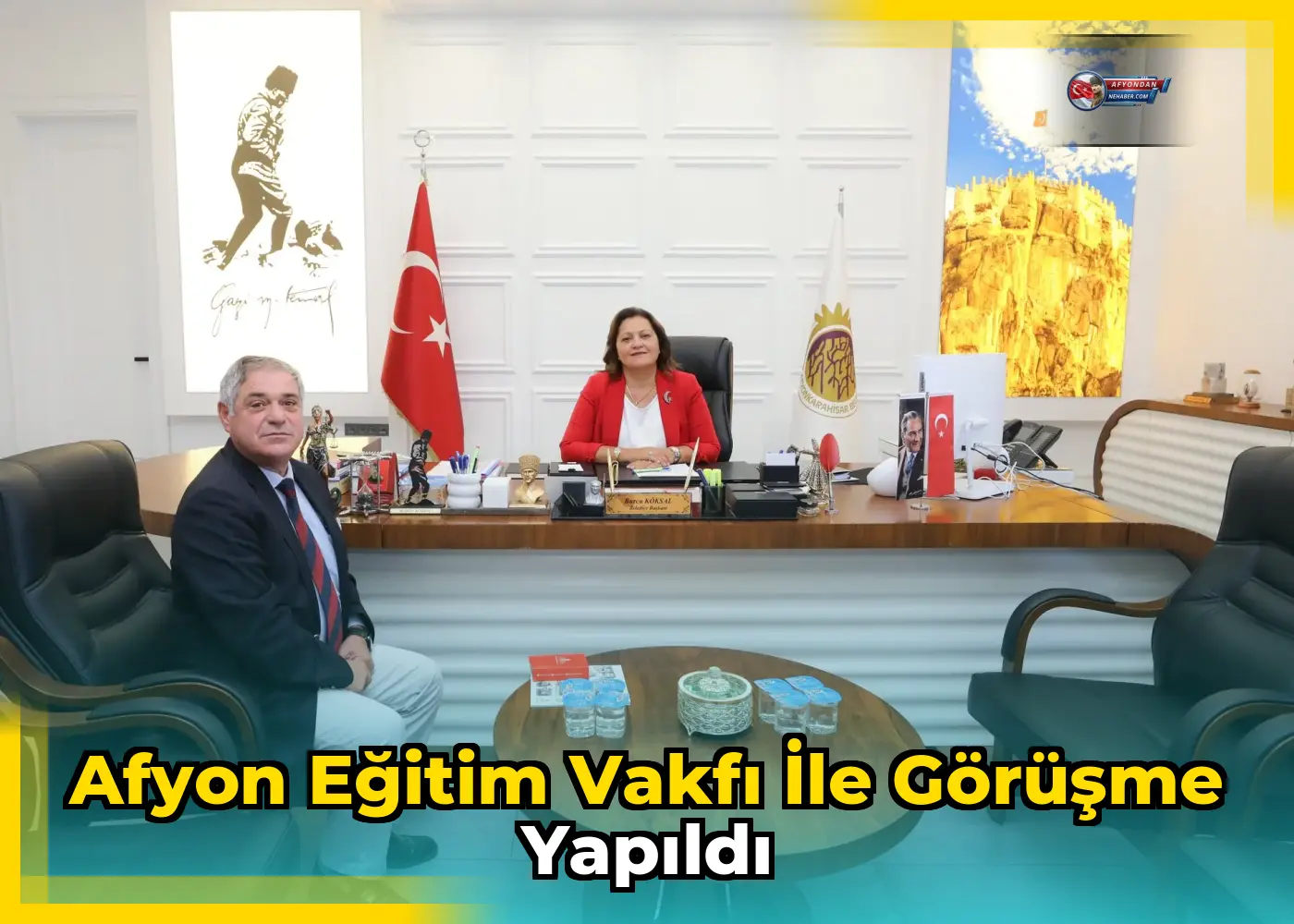 Afyon Eğitim Vakfı ile görüşme yapıldı