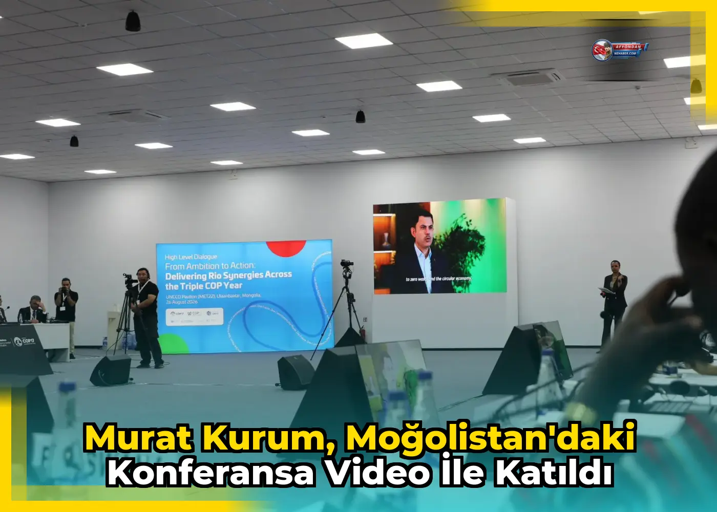 Murat Kurum, Moğolistan'daki Konferansa Video ile Katıldı