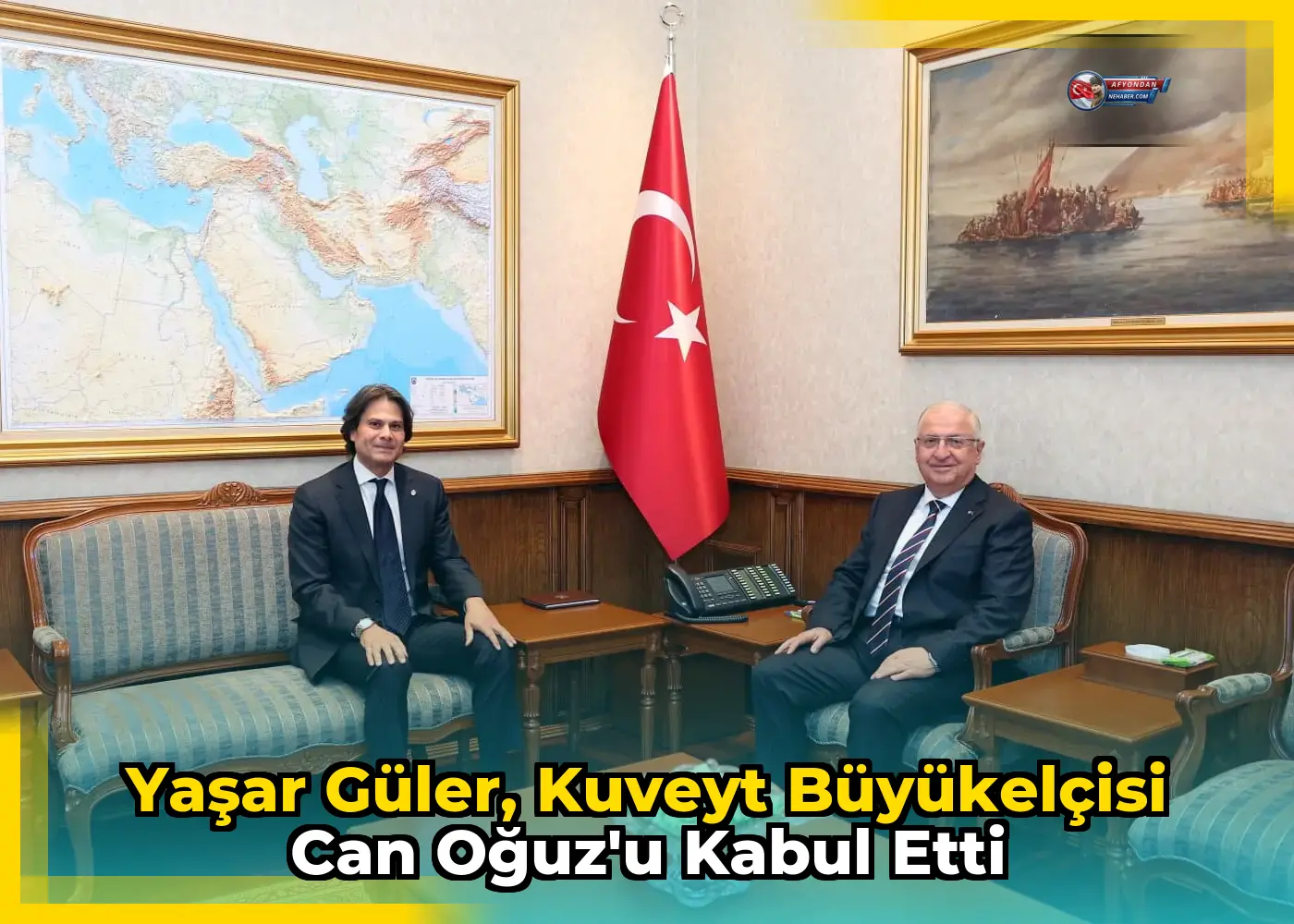 Yaşar Güler, Kuveyt Büyükelçisi Can Oğuz'u kabul etti