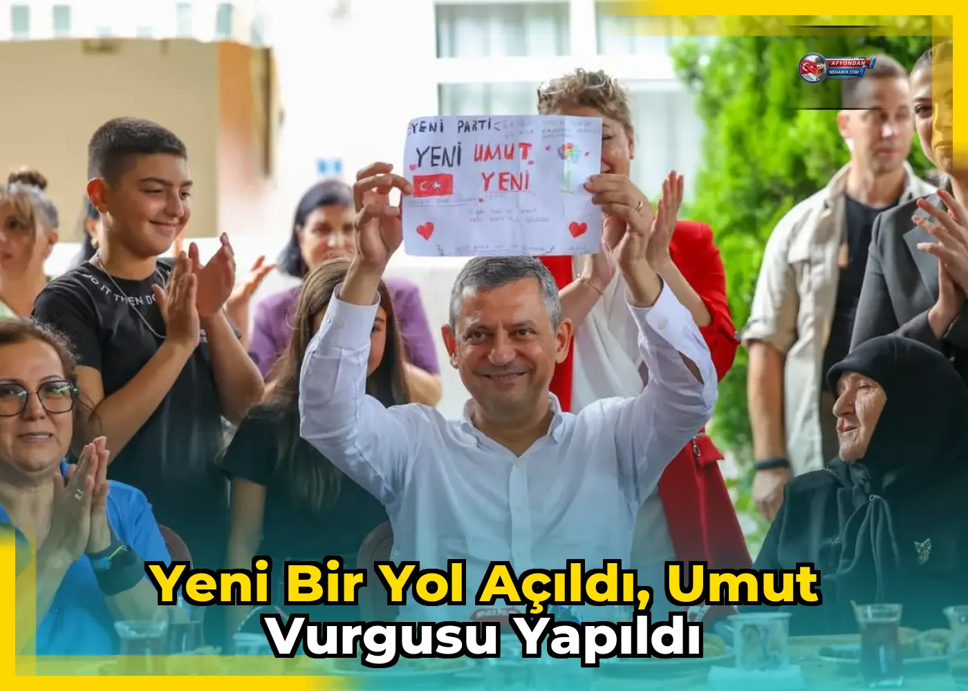 Yeni bir yol açıldı, umut vurgusu yapıldı